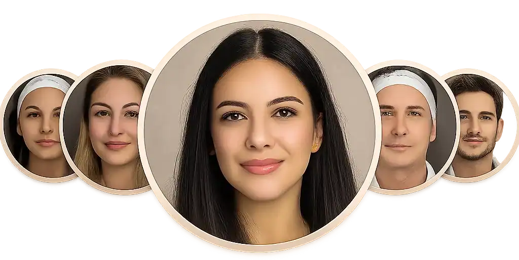 Mujer con cejas naturales tras un trasplante de cejas exitoso.